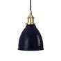 Classic Painted Small Pendant Light in Squid Ink Blue