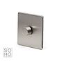 The Lombard Collection Brushed Chrome 1 Gang Intelligent Trailing Dimmer Screwless 150W LED (300W Halogen/Incandescent)