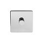 Polished Chrome Dimmer Switch | 1 Gang 2 Way Trailing Dimmer Switch
