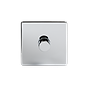 The Finsbury Collection Polished Chrome 1 Gang 250W LED Multi-Way Dimmer Switch.