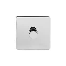 Polished Chrome 1 Gang Dimmer Switch
