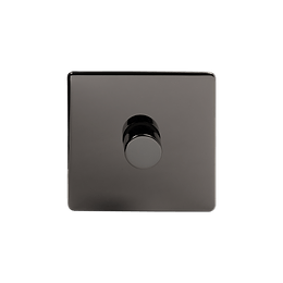 The Connaught Collection Black Nickel 1 Gang 250W LED Intermediate Dimmer Switch