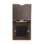 The Charterhouse Collection 5 Amp Floor Socket 1Gang Euromod Blk Ins Antique Brass