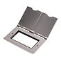The Lombard Collection Brushed Chrome Black Insert 4 x25mm EM-Euro Module Floor Plate