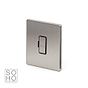 The Lombard Collection Brushed Chrome Fused Connection Unit (FCU) Unswitched 13A DP Blk Ins Screwless