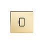 The Savoy Collection Brushed Brass Fused Connection Unit (FCU) Unswitched 13A DP Blk Ins Screwless