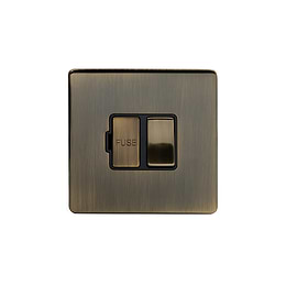 Antique Brass Switched FCU