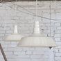 Large Argyll Industrial Pendant Light Clay White Cream - Soho Lighting