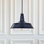 Argyll Industrial Pendant Light Squid Ink Blue 