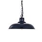 Portland Reclaimed Style Pendant Light in Squid Ink Blue 