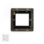The Charterhouse Collection 2 x25mm EM-Euro Module Faceplate Antique Brass