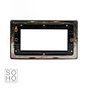 The Charterhouse Collection 4 x25mm EM-Euro Module Faceplate Antique Brass