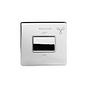 The Finsbury Collection Polished Chrome Extractor Fan Isolator Switch White Ins Screwless