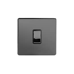 Black Nickel 1 Gang Light Switch