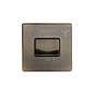 The Charterhouse Collection Extractor Fan Isolator Switch Black Insert Antique Brass