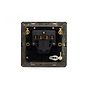 The Eton Collection Bronze 20A 1 Gang DP Switch Flex Outlet Black Inserts Screwless