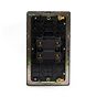 The Eton Collection Bronze 45A 1 Gang Double Pole Switch Lrg Plate Screwless