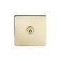 brushed brass toggle switch