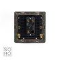 The Charterhouse Collection Antique Brass 1 Gang Toggle Light Switch 2 Way