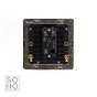 The Charterhouse Collection 1 Gang Toggle Light Switch 2 Way Antique Brass