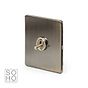 The Charterhouse Collection Antique Brass 1 Gang Toggle Light Switch 2 Way