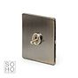 The Charterhouse Collection 1 Gang Toggle Light Switch 2 Way Antique Brass