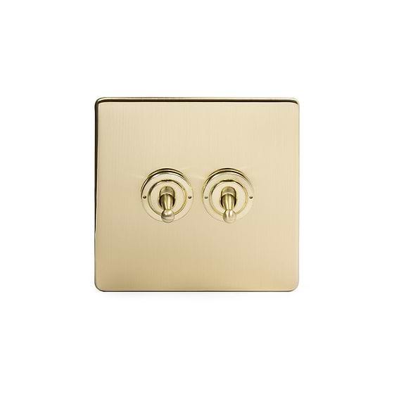 Brushed Brass Bulkhead Toggle Light
