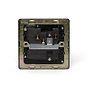 The Eton Collection Bronze 5 Amp Socket with Switch Black Ins Screwless