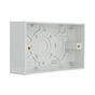 2 Gang 35mm Plastic Surface Pattress (Back) Box