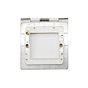 The Eldon Collection White Metal 1 Gang 2 x25mm EM-Euro Module Floor Plate