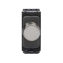 Soho Lighting Brushed Chrome CM Grid 1000W Intermediate Dummy Dimmer Module