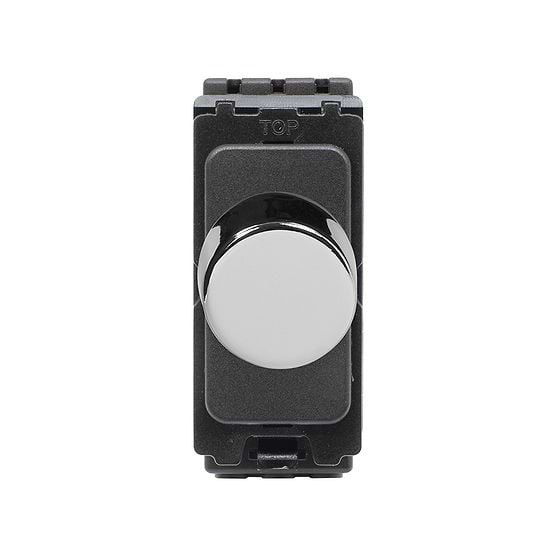 The Finsbury Collection Polished Chrome 150W LED 2 Way Intel CM-Grid Trailing Edge Dimmer Module