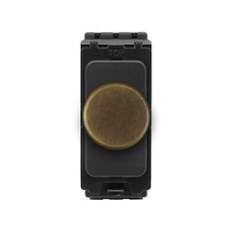 Vintage Brass Dimmer Grid Switch Module
