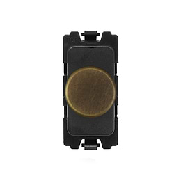 The Belgravia Collection Old Brass 6A Dummy CM-Grid Dimmer Switch Module