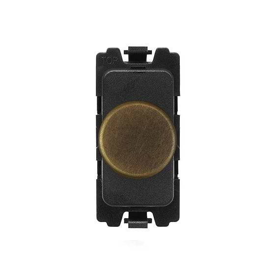 The Belgravia Collection Old Brass 6A Dummy CM-Grid Dimmer Switch Module