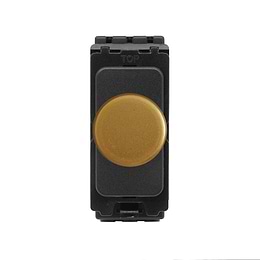 The Belgravia Collection Old Brass CM Grid 1000W DC1-10V Dimmer Module