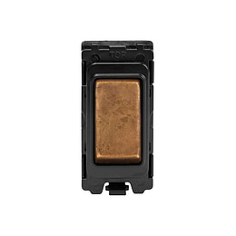 The Chiswick Collection Antique Copper 20AX 2 Way RM-Grid Switch Module