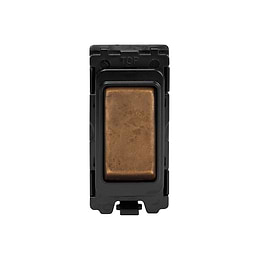 The Chiswick Collection Antique Copper 20A 2 Way Retractive RM-Grid Switch Module