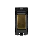 The Westminster Collection Vintage Brass 20A 2 Way Retractive RM-Grid Switch Module