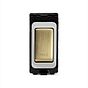 The Savoy Collection Brushed Brass 2 Way Retractive 'Bell' RM-Grid Switch Module