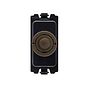 Soho Lighting Vintage Brass 6A 2 Way Retractive Push Button CM Grid Module Switch