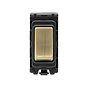 Antique Brass Retractive Grid Switch Module
