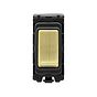 Brushed Brass Retractive Grid Switch Module
