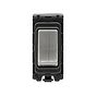 Brushed Chrome Retractive Grid Switch Module
