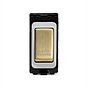 The Savoy Collection Brushed Brass 20A Double Pole 'Coffee Machine' RM-Grid Switch Module