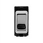 The Finsbury Collection Polished Chrome 20A Double Pole 'Coffee Machine' RM-Grid Switch Module