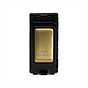 The Savoy Collection Brushed Brass 20A Double Pole 'Dishwasher' RM-Grid Switch Module