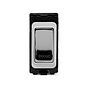 The Finsbury Collection Polished Chrome 20A Double Pole 'Fridge' RM-Grid Switch Module