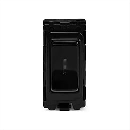 Soho Lighting Black Nickel 1 Gang Double Pole Key Switch Grid Switch Module