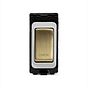 The Savoy Collection Brushed Brass 20A Double Pole 'Oven' RM-Grid Switch Module